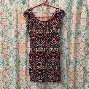 Fun patterned dress!